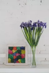 Цветок иск. Ирис (синий) 60см
