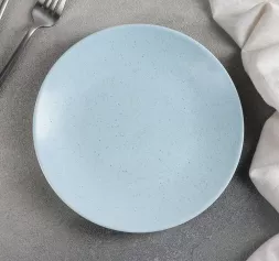 Тарелка "Амелия" 20x2см десертная, цвет голубой 4521249
