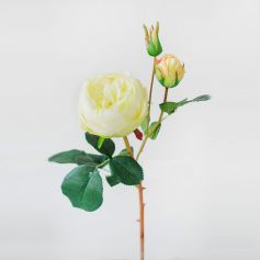 Цветок иск. Роза Остина (белый) 64см