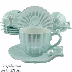 Набор чайный 12 пр. 250 мл в под.уп.(х6)Фарфор (арт.106-109)