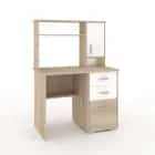 ДЕЛЬТА-15 М (дуб сонома/белый легкий шелк) - фото 2 - миниатюра