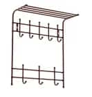 ВЕШАЛКА НАСТЕННАЯ С ПОЛКОЙ (АРТ. ВПТ8/ВПТ8М) (матовый белый) - фото 2 - миниатюра