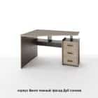 ГЛАЙД (корпус дуб сонома/ фасад белый легкий шелк/ кромка белая) - фото 2 - миниатюра