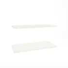 ПОЛКА 765*354 (ДЛЯ ШКАФОВ 450) 2 ШТ В КОМПЛ. (белый шагрень) - фото 2 - миниатюра