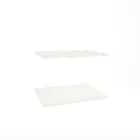 ПОЛКА 565*439 (ДЛЯ ШКАФОВ 600) 2 ШТ В КОМПЛ. (белый шагрень) - фото 2 - миниатюра