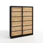 СТИВ (дуб вотан/дуб вотан./профиль черный матовый) - фото 1 - миниатюра