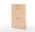 ТУМБА ПОД ОБУВЬ (АРТ. ТО-3) (600*330*1036ММ) (либерти/наполнение графит/ ручка СА-6, цвет - черный) - фото 2 - миниатюра