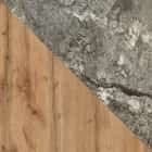 МИЛАН (Металл Графитовый Муар/ЛДСП Дуб Вотан/ПЛАСТИК Мрамор Камень черный (0189/0157/3025)) - фото 2 - миниатюра