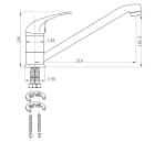 EMAR ГРАНИТ ЕС-3009, СМЕСИТЕЛЬ (черный/морион) - фото 2 - миниатюра