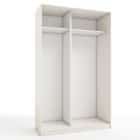 КОРПУС ШКАФА 1400*600*2300 ММ С АНТРЕСОЛЬНЫМИ ПОЛКАМИ (Корпус: ТЭФФИ, Наполнение: БЕЛЫЙ шагрень) - фото 1 - миниатюра