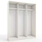 КОРПУС ШКАФА 1800*600*2300 ММ С АНТРЕСОЛЬНЫМИ ПОЛКАМИ (Корпус: ТЭФФИ, Наполнение: БЕЛЫЙ шагрень) - фото 1 - миниатюра