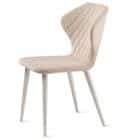 ЙОРК-1 (сиденье: Текстиль Dream bone (бежевый)/каркас: белый матовый (Муар)) - фото 1 - миниатюра