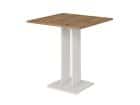 СТОЛ ОБЕДЕННЫЙ СТ135.0 (650*650*770) (ЛДСП Дуб Вотан/ЛДСП Белый Бриллиант (0157/0156)) - фото 1 - миниатюра