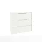 БЛОК ЯЩИКОВ ДЛЯ СЕКЦИИ 768*354 ММ (3 ЯЩ.) РАСКОМПЛЕКТ (450) (белый шагрень) - фото 1 - миниатюра