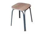 ТАБУРЕТ ТБ17 ЛДСП (АРТ.ТБ 17. 3/1) (Алюминий Хром/Дуб сонома (000/46)) - фото 1 - миниатюра