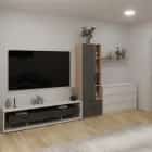 ХИЛТОН (Дуб крафт золотой/Графит матовый) - фото 2 - миниатюра