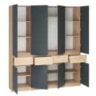 СТОУБИ (дуб крафт золотой/серый графит) - фото 2 - миниатюра