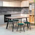 БЕРНАР (БОРГ)-140 (Дуб веллингтон/Чёрный) - фото 6 - миниатюра