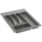 Лоток в ящик 400, (300-340)*(380-490) мм (ЕСО серый металл) - фото 1 - миниатюра