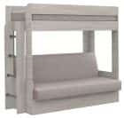 ДИВАН-КРОВАТЬ 2-Х ЯРУСНАЯ (1160*1860/790*1890) С ВЕРХНИМ МАТРАЦЕМ (NEW) (Модерно 11/Ясень светлый) - фото 1 - миниатюра