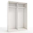 КОРПУС ШКАФА 1600*600*2300 ММ С АНТРЕСОЛЬНЫМИ ПОЛКАМИ (Корпус: ТЭФФИ, Наполнение: БЕЛЫЙ шагрень) - фото 1 - миниатюра