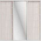 СТИВ (ЗЕРКАЛО/ЛДСП) (ясень светлый/профиль С хром) - фото 2 - миниатюра