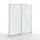 ОПТИМУС (белый легкий шелк/хром) - фото 1 - миниатюра