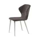 ЙОРК (сиденье: Текстиль Dream stone (серый)/каркас: Белый муар (матовый)) - фото 1 - миниатюра