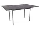 СТОЛ ОБЕДЕННЫЙ РАСКЛАДНОЙ НА ЛОМБЕРНОЙ ПЕТЛЕ СТ22 ЛДСП 600(1200)*800*750 (Алюминий Хром/Ателье темный (0000/0199)) - фото 2 - миниатюра