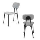 МОДЕРН (Текстиль DREAM steel (светло-серый)/каркас черный муар) - фото 1 - миниатюра