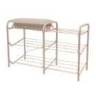 ЭТАЖЕРКА С ЯЩИКОМ (АРТ. ЭТП1-1) (ЭТП1-1/БЖ слоновая кость/бежевый металлик) - фото 1 - миниатюра