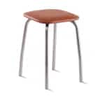 КУХОННЫЙ (сиденье:ВИК 344/84 (темно-коричневый)/каркас:алюминий (светло-серый)) - фото 1 - миниатюра