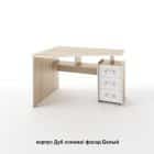 ГЛАЙД (корпус дуб сонома/ фасад белый легкий шелк/ кромка белая) - фото 1 - миниатюра