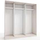 КОРПУС ШКАФА 2200*600*2300 ММ С АНТРЕСОЛЬНЫМИ ПОЛКАМИ (Корпус: ЯСЕНЬ СВЕТЛЫЙ, Наполнение: БЕЛЫЙ шагрень) - фото 1 - миниатюра