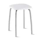 КУХОННЫЙ (сиденье:ВИК MARVEL white (белый)/каркас:алюминий (светло-серый)) - фото 1 - миниатюра