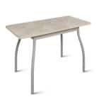 ОРИОН.4 (столешница: Пластик Бежевый камень/каркас: алюминий (светло-серый)) - фото 1 - миниатюра