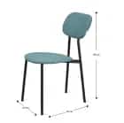 МОДЕРН (Текстиль DREAM mint (мята)/каркас черный муар) - фото 2 - миниатюра