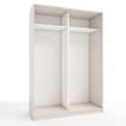 КОРПУС ШКАФА 1600*600*2300 ММ С АНТРЕСОЛЬНЫМИ ПОЛКАМИ (Корпус: ЯСЕНЬ СВЕТЛЫЙ, Наполнение: БЕЛЫЙ шгрень) - фото 1 - миниатюра