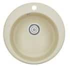 EMAR ГРАНИТ EM-4801 МОЙКА ВРЕЗНАЯ КРУГЛАЯ D480, С ВЫРЕЗОМ ПОД СМЕСИТЕЛЬ (брют/цитрин (снят с производства)) - фото 1 - миниатюра