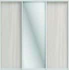 ОРИОН (ЗЕРКАЛО/ЛДСП) (ясень светлый/профиль С хром) - фото 1 - миниатюра