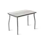 ГРАНД.4 (столешница: дуб канадский/каркас: алюминий (№1, D38 волна)) - фото 1 - миниатюра