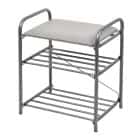 БАНКЕТКА (АРТ. Б1) (440*330*500ММ) (светло-серый/матовый серый) - фото 1 - миниатюра