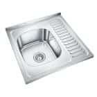 EMAR, мойка накладная 600*600мм (арт. T6060LQ) (чаша выпуска, система слива) - фото 1 - миниатюра