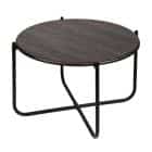 СТОЛ ЖУРНАЛЬНЫЙ (АРТ. HHST2) (650*650*430ММ) (дуб шале/черный) - фото 1 - миниатюра