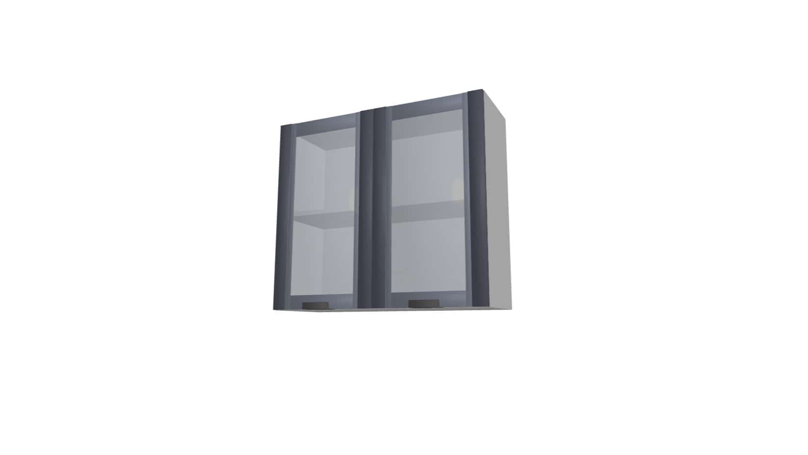 Шкаф-витрина универсальный с 2 распашными дверьми (ВРР (унив.)) (ШхВхГ: 800x700x280) - фото 1