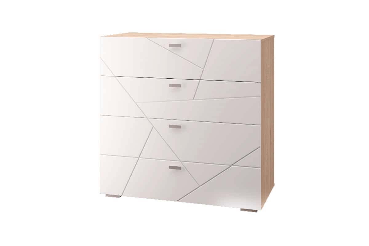 СКАЙЛАЙН (дуб сонома светлый/ белый шагрень) - фото 1