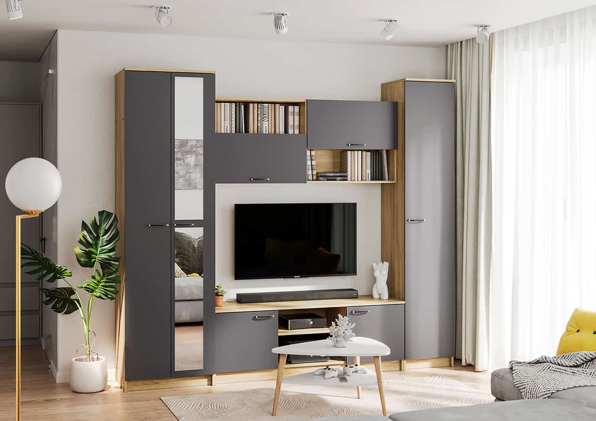 ГЕРДА (дуб крафт серый/серый графит) - фото 1