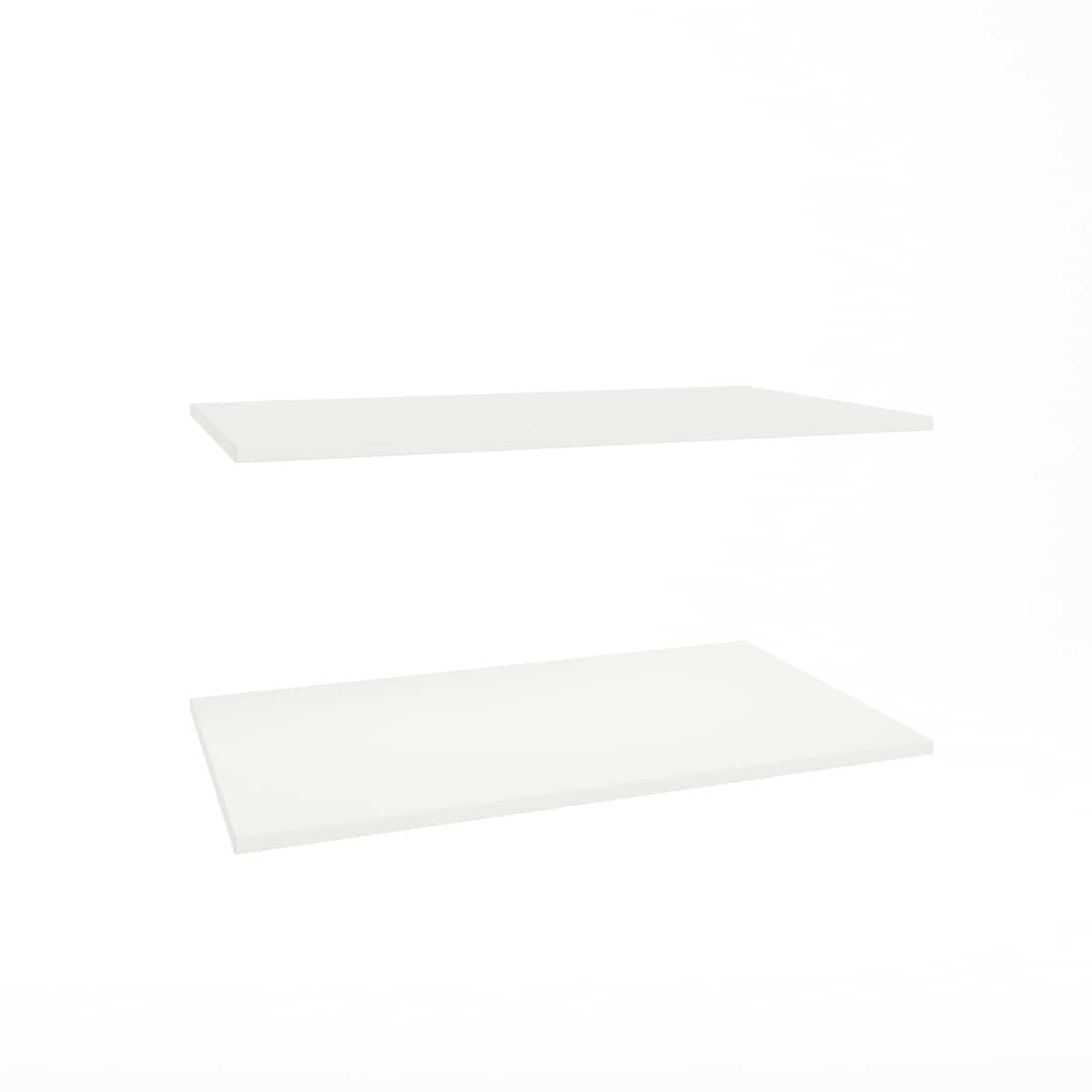 ПОЛКА 765*439 (ДЛЯ ШКАФОВ 600) 2 ШТ В КОМПЛ. (белый шагрень) - фото 2