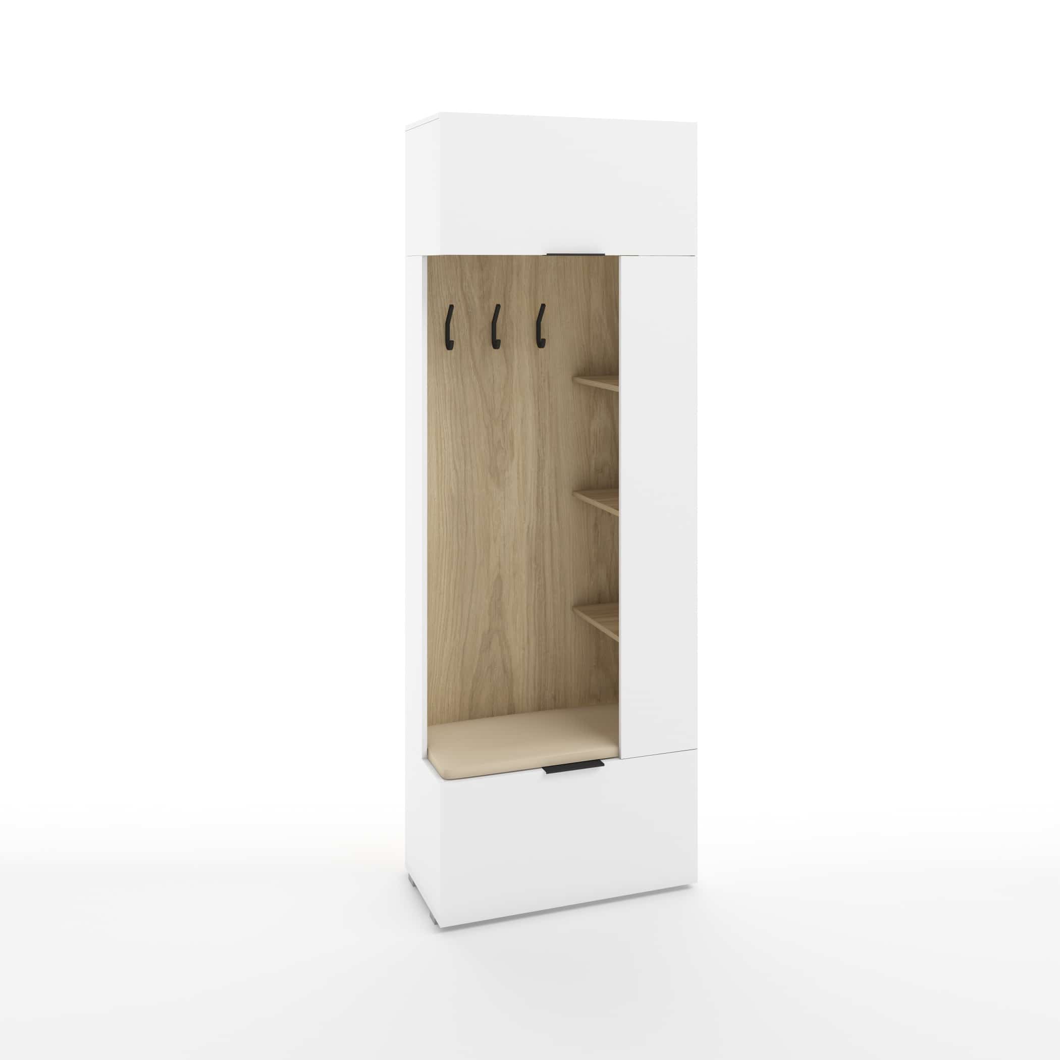 ОСЛО (OSLO) (белый (легкий шелк)/ альберо/ткань Китон 03, ручка СА-6, цвет - черный) - фото 1