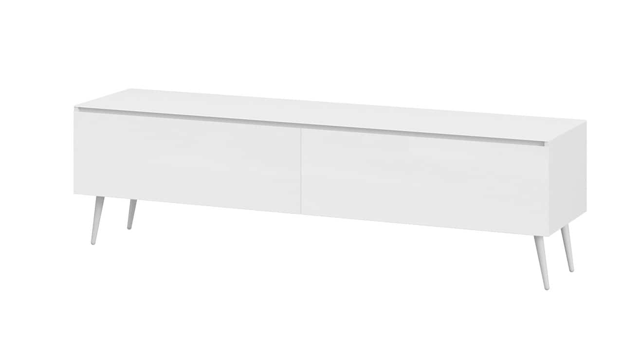 ГЛОСС (белый глянец/стекло белый глянец, опоры белые) - фото 1